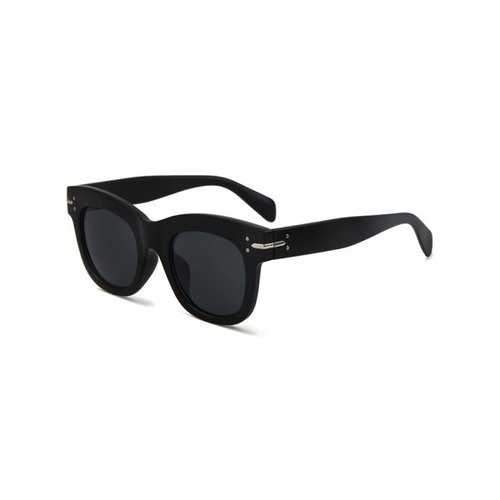Chic Matte Black Sunglasses For Women - Black