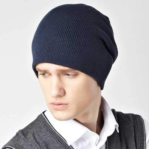 Stylish Solid Color Double-Deck Winter Warm Knitted Beanie For Men - Cadetblue