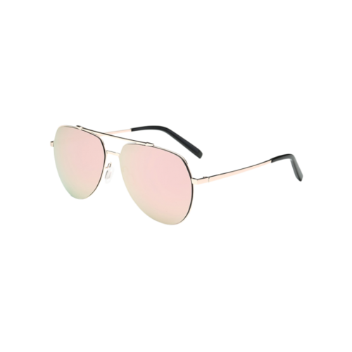 Cool Mirrored Pilot Sunglasses - Light Pink