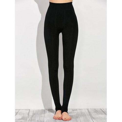 Stretchy Stirrup Leggings - Black One Size