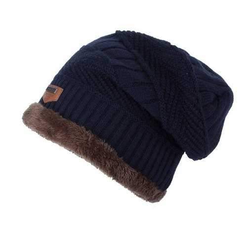 Outdoor Label Knit Ski Hat - Cadetblue