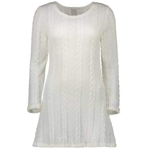 A  Line  Mini Sweater Dress - White Xl