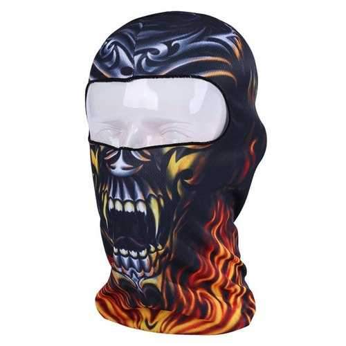 Dustproof Breathable Dentulous Face Mask Hat - Black