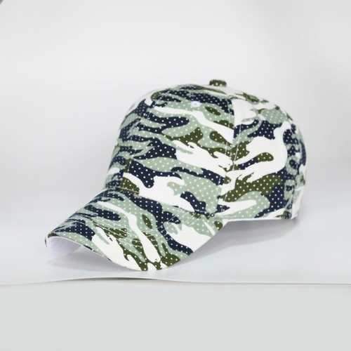 Camouflage Polka Dot Pattern Outdoor Baseball Hat - Light Green