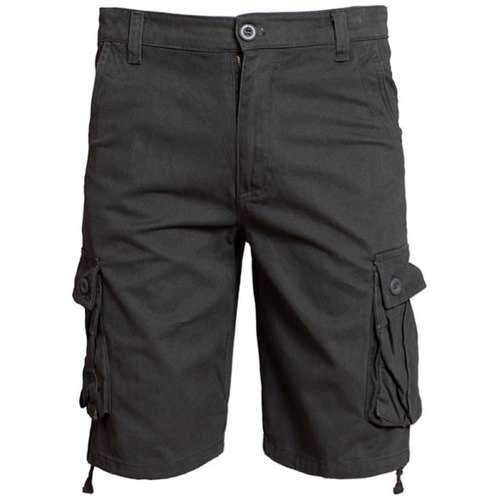 Zip Fly Shorts with Flap Pockets - Deep Gray 36