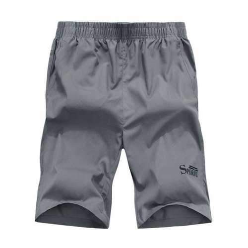 Zipper Pocket Sports Casual Shorts - Deep Gray 2xl
