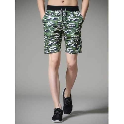 Drawstring Waist Camouflage Board Shorts - Camouflage Xl