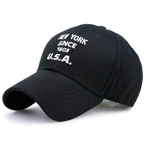 American Element Letters Number Embellished Baseball Dad's Hat - Black