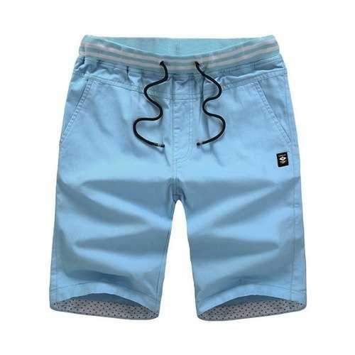 Lace Up Label Design Casual Shorts - Light Blue 4xl