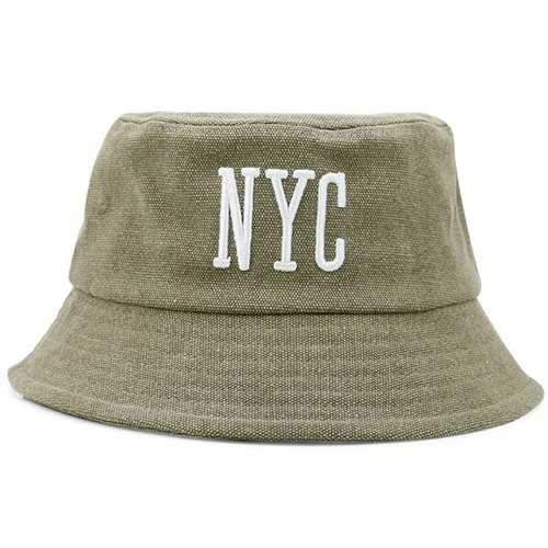 Letters Embellished Fisherman Hat - Olive Green