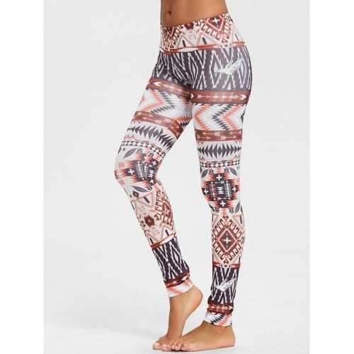 Behemian Geometric Print Leggings - S