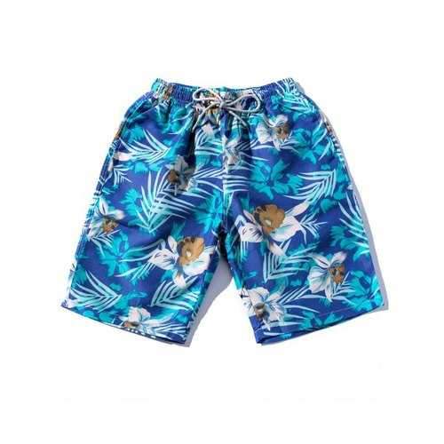 Pockets Florals Print Hawaiian Shorts - 2xl