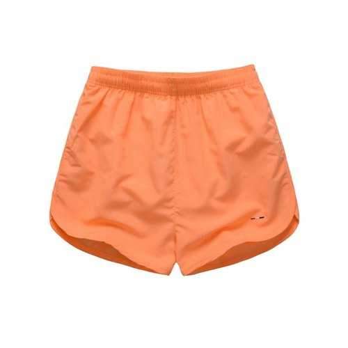 Quick Dry Dolphin Hem Board Shorts - Orange Red Xl