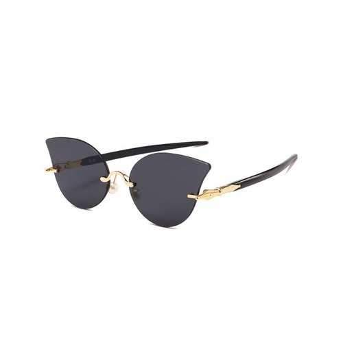Anti Fatigue Rimless Pearl Sunglasses - Golden+grey
