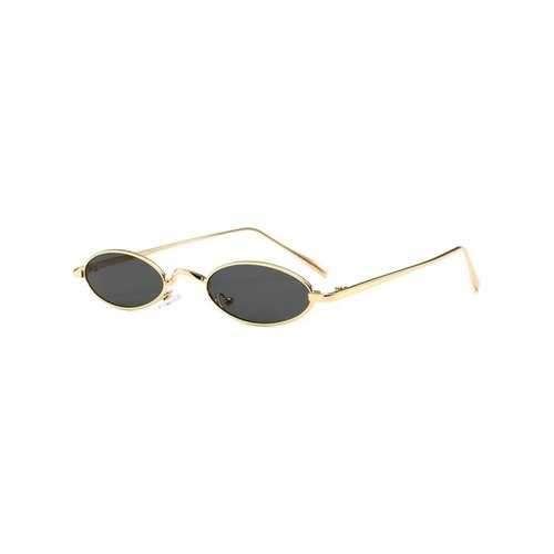 Statement Metal Full Frame Steampunk Sunglasses - Golden+grey