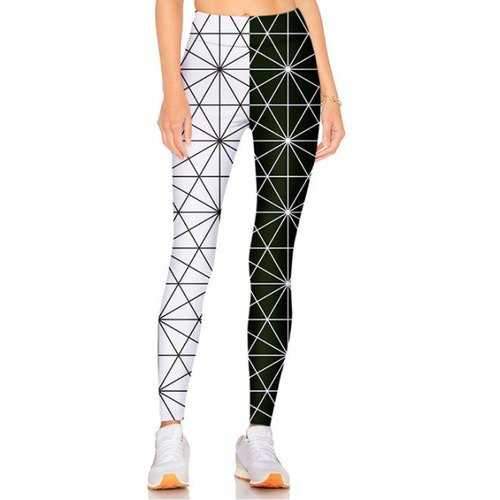 Spidernet Pattern Leggings - Black M