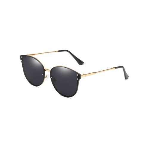 Stylish Flat Lens Beach Travel Driver Sunglasses - Black