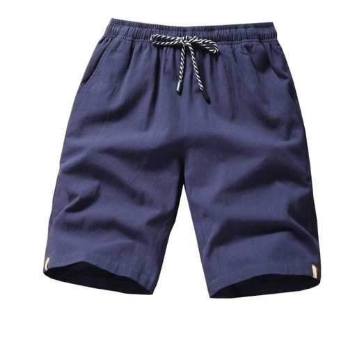 2018 Men's Fashion Lace Shorts - Denim Dark Blue 31