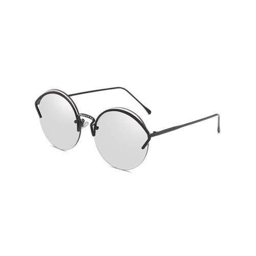 Anti Fatigue Half Frame Sun Shades Sunglasses - Platinum