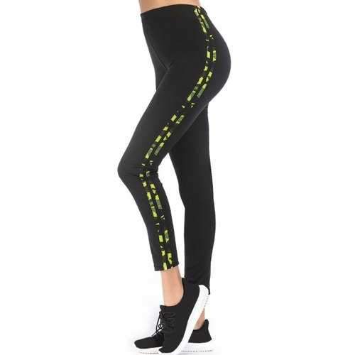 High Waisted Workout Leggings - Black One Size
