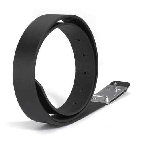 Men's Fashion PU Leather Classical Smooth Metal Buckle Belt