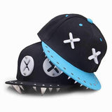 XX Cartoon Rivet Flat Hip-Hop Hat Baseball Cap
