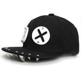 XX Cartoon Rivet Flat Hip-Hop Hat Baseball Cap