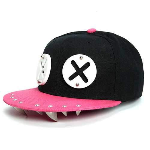 XX Cartoon Rivet Flat Hip-Hop Hat Baseball Cap