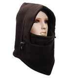 Men's Outdoor Ski Neck Protection Fleece Riding Hat Visor Caps