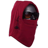 Men's Outdoor Ski Neck Protection Fleece Riding Hat Visor Caps