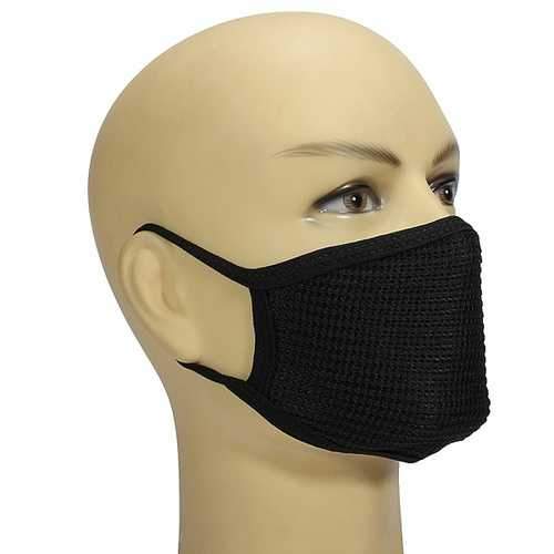 Mens Womens Dustproof Cotton Black Mouth Face Mask