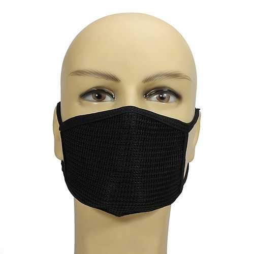 Mens Womens Dustproof Cotton Black Mouth Face Mask