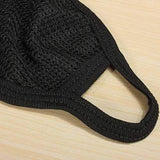 Mens Womens Dustproof Cotton Black Mouth Face Mask