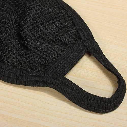 Mens Womens Dustproof Cotton Black Mouth Face Mask