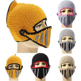 Hot New Winter Warm Roman Knight Soft Hat Gladiator Mask Knitting Cap