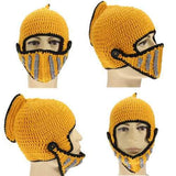 Hot New Winter Warm Roman Knight Soft Hat Gladiator Mask Knitting Cap