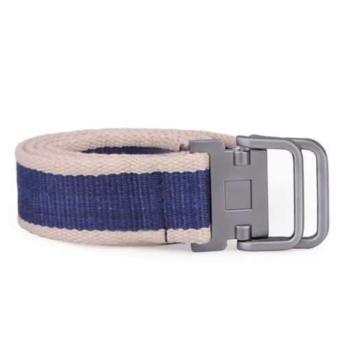 Unisex Double Loop Stainless Steel Buckles Belts