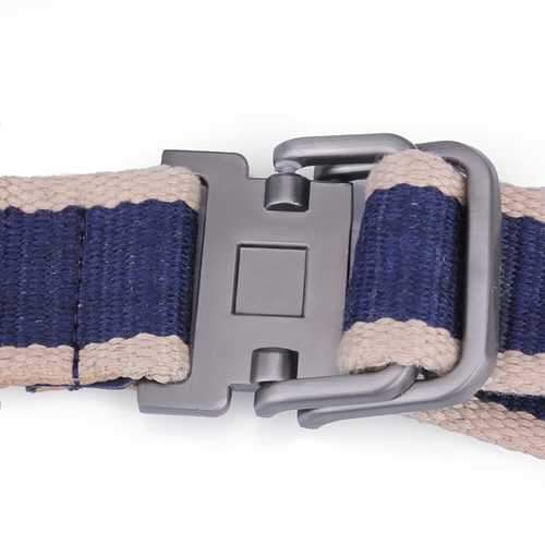 Unisex Double Loop Stainless Steel Buckles Belts