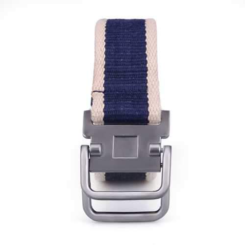 Unisex Double Loop Stainless Steel Buckles Belts