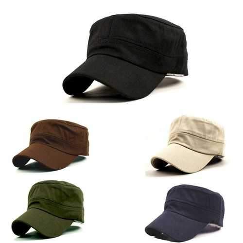 Korean Fashion Flat Outdoor Army Hat Baseball Cap For Men & Women