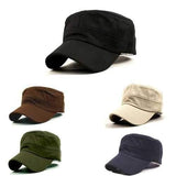 Korean Fashion Flat Outdoor Army Hat Baseball Cap For Men & Women
