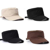 Korean Fashion Flat Outdoor Army Hat Baseball Cap For Men & Women