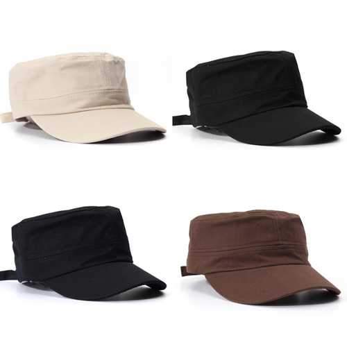 Korean Fashion Flat Outdoor Army Hat Baseball Cap For Men & Women