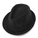 Mens Women Unisex Fedora Hat Trilby Polyester Cotton Blend Panama Beach Sun Cap