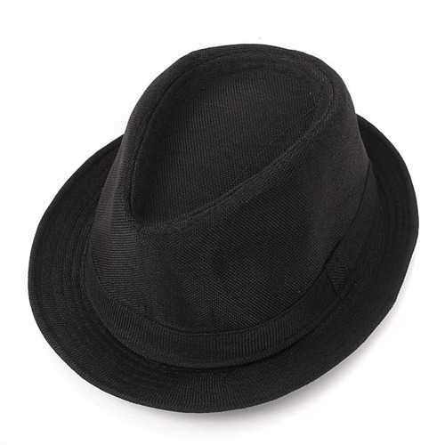 Mens Women Unisex Fedora Hat Trilby Polyester Cotton Blend Panama Beach Sun Cap