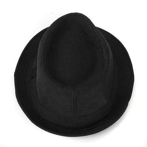 Mens Women Unisex Fedora Hat Trilby Polyester Cotton Blend Panama Beach Sun Cap