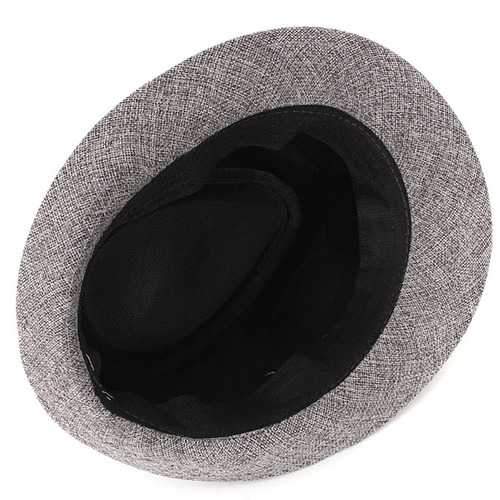 Mens Women Unisex Fedora Hat Trilby Polyester Cotton Blend Panama Beach Sun Cap