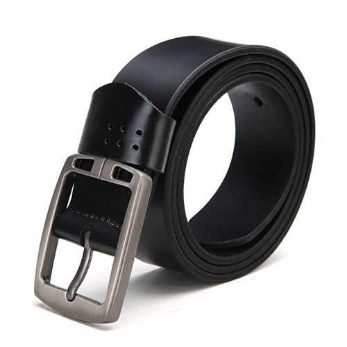 Men Leisure Jeans Pin Buckle Cowhide Leather Belt