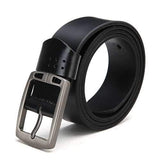 Men Leisure Jeans Pin Buckle Cowhide Leather Belt