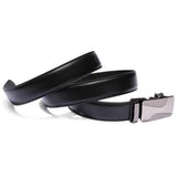 Mens Business Automatic Buckle Leather Cowhide Leisure Belt